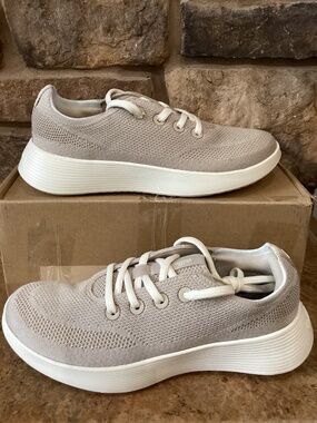 Allbirds Tree Runner Go Mens 8.5 Stony Cream Rugged Beige Running Shoes New